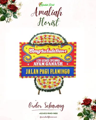 Bunga Papan Congratulation di Sambigede